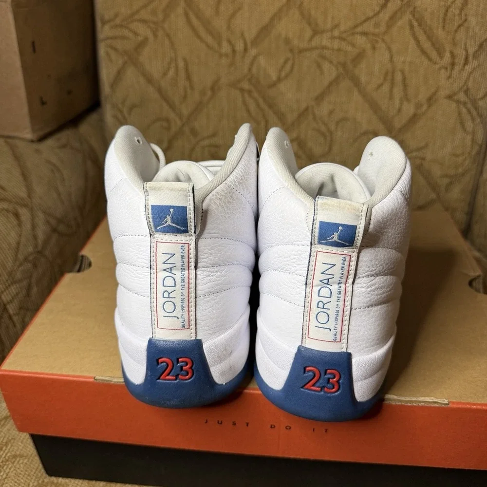 Nike Air Jordan 12 Retro Sneakers French Blue, Size 10.5, CT8013-114